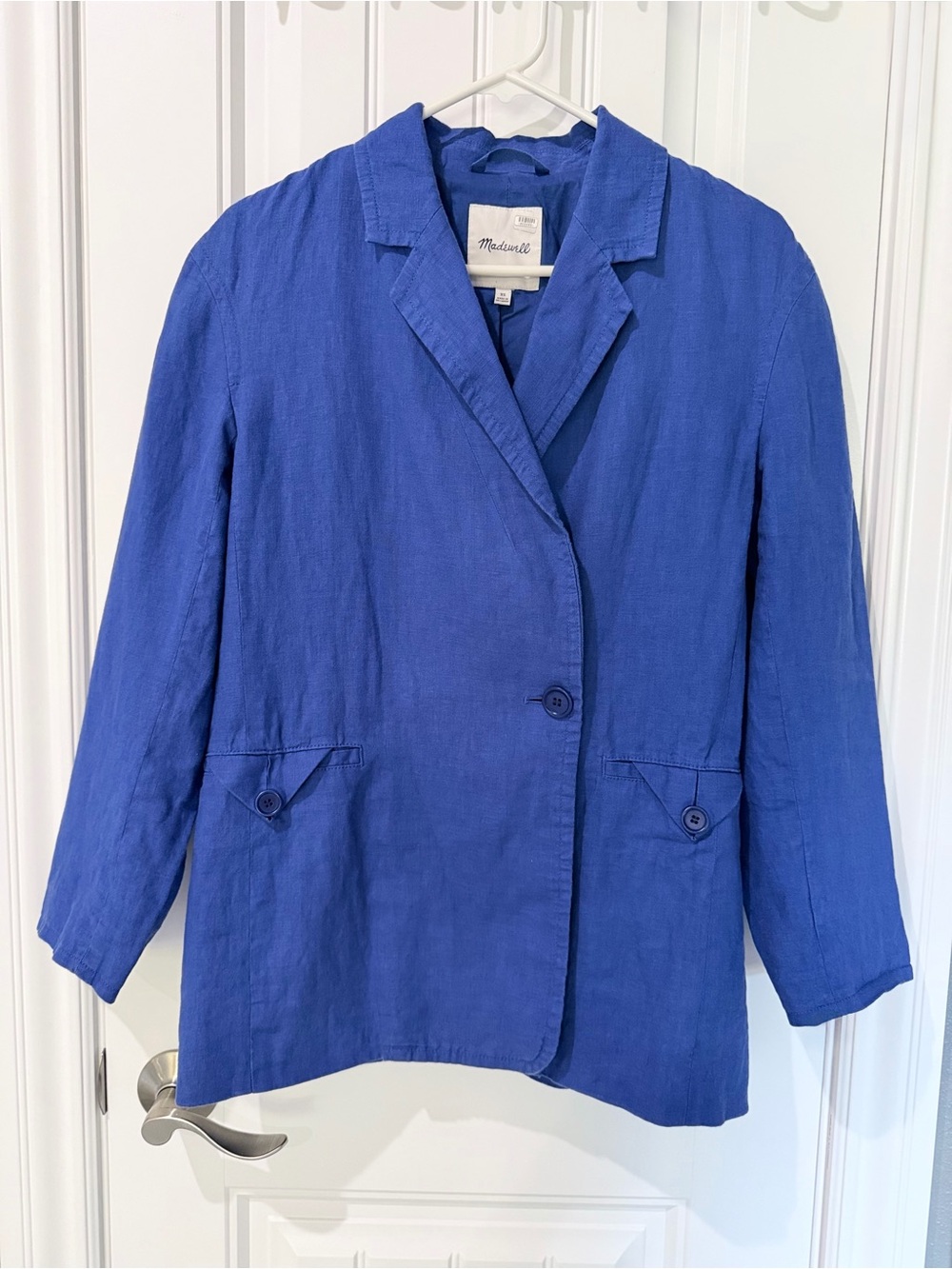 Madewell Crossover Linen Blazer - Picture 2 of 5